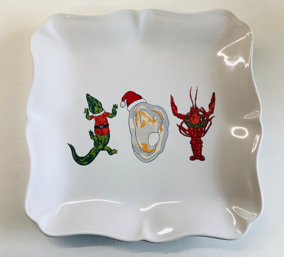 Cajun Christmas Square Platter