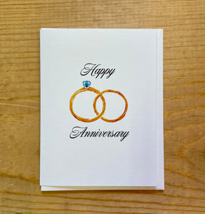 "Happy Anniversary" Handmade Greeting Card
